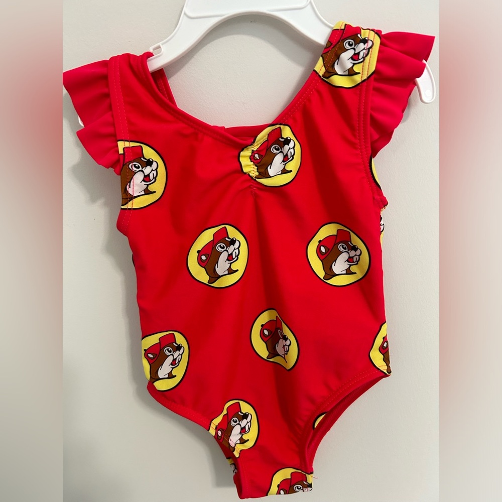 Bucee’s Baby Girl Swimsuit NWOT